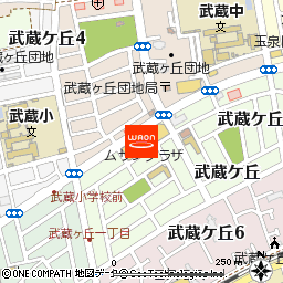 シモカワ　武蔵プラザ店付近の地図