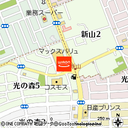 ドレスエステ　光の森店付近の地図