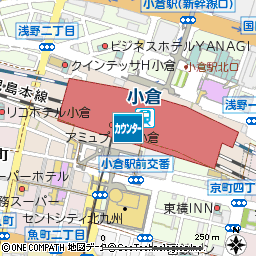 アミュプラザ小倉付近の地図