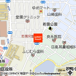 中村屋　若園店付近の地図