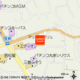 マックスバリュ笠之原店付近の地図