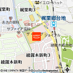 ザ・ビッグ綾羅木店付近の地図