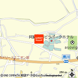 阿蘇の司ビラパークホテル　フロント付近の地図