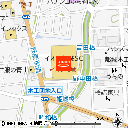 イオン都城店付近の地図