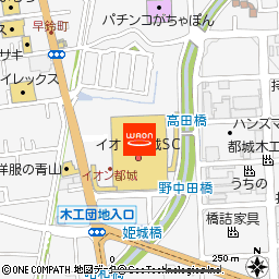 イオンバイク都城店付近の地図