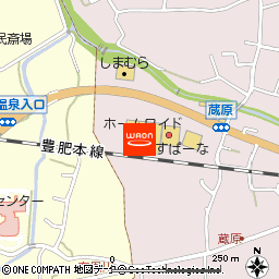 ホームワイド阿蘇店付近の地図