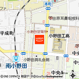 果子乃季小野田店付近の地図