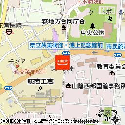 果子乃季萩美術館前店付近の地図