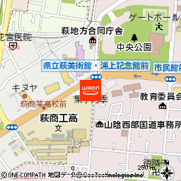 果子乃季萩美術館前店付近の地図