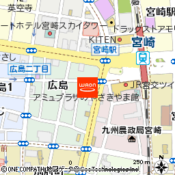 OUTSIDE THE BOX アミュプラザみやざき付近の地図