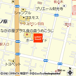 ホームワイド財光寺店付近の地図