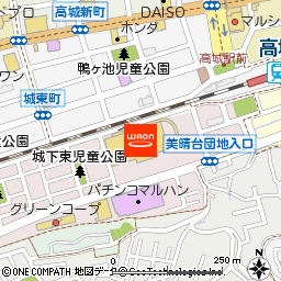 イオン高城店付近の地図