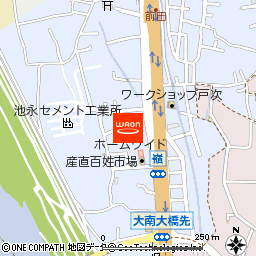 ホームワイド戸次店付近の地図