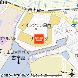 イオンタウン周南付近の地図