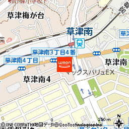マックスバリュエクスプレス草津南店付近の地図
