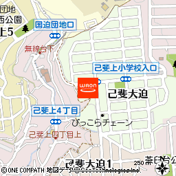 ピュアークック己斐上店付近の地図