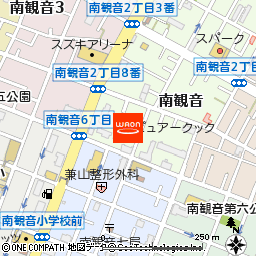 ピュアークック観音店付近の地図