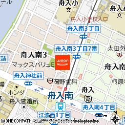 マックスバリュエクスプレス舟入南店付近の地図