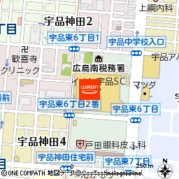 イオン宇品店付近の地図