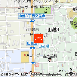 ザ・ビッグ松山山越店付近の地図