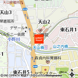 ハッピー薬局　天山店付近の地図