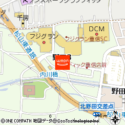 mac東温野田店付近の地図