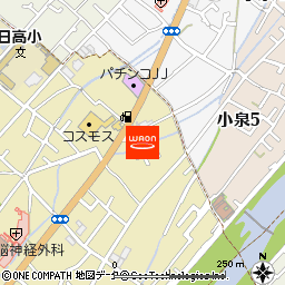 ｓｈｉｎ付近の地図