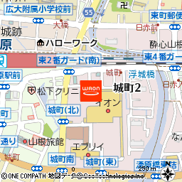 イオン三原店付近の地図