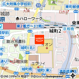 イオン三原店付近の地図