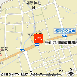 マルナカ西条店付近の地図