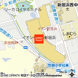 メガスポーツ新居浜店付近の地図