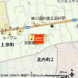 マルナカ新居浜本店付近の地図