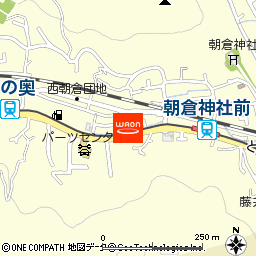 朝倉モータース付近の地図