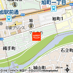 マルナカ旭店付近の地図