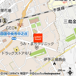 ｍａｃ中之庄店付近の地図