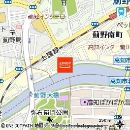 大阪王将　高知南川添店付近の地図