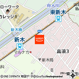 マルナカ高須店付近の地図
