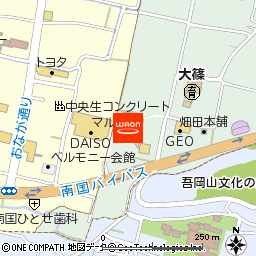 マルナカ南国店付近の地図