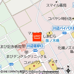 マルナカ真備店付近の地図