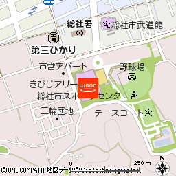 総社市スポーツセンター付近の地図