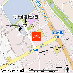 マルナカパワーシティ善通寺店付近の地図