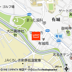 マルナカ天城店付近の地図