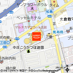 カフェ青山　倉敷中庄店付近の地図