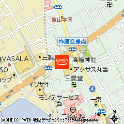 コスモ調剤薬局　柞原店付近の地図