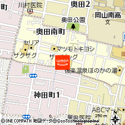 ザ・ビッグ奥田南店付近の地図