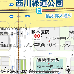 岡山駅前支店付近の地図