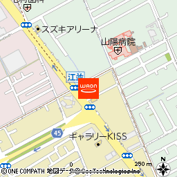 鳥周　江並店付近の地図