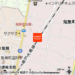 マルナカ新鬼無店付近の地図