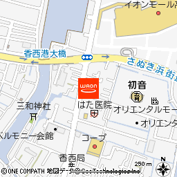 ストレート　高松店付近の地図