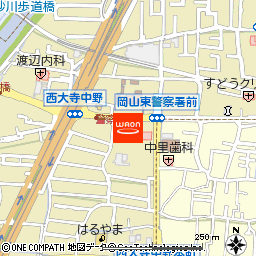 モミジヤスポーツ　西大寺本店付近の地図